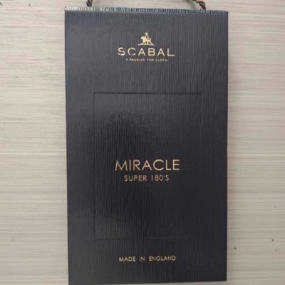 Business formal wear custom-made fabric: MIRACLE180 count 100% wool 300G