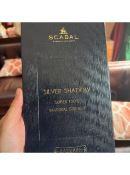 Business formal wear custom-made fabric: SILVER Shadow 120-count 100% wool 230G