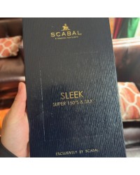 Custom-made business formal wear fabric: Sleek 150-count, 85% wool, 15% silk, 240G