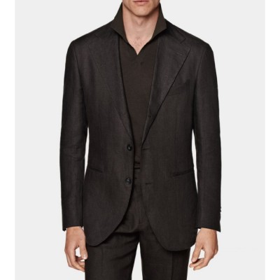 The fabric for custom-made suits is 100% linen